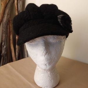 Cute Black Fashion Hat by Tickled Pink